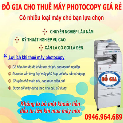 Cho thuê máy Photocopy tại Hồng Bàng Hải Phòng